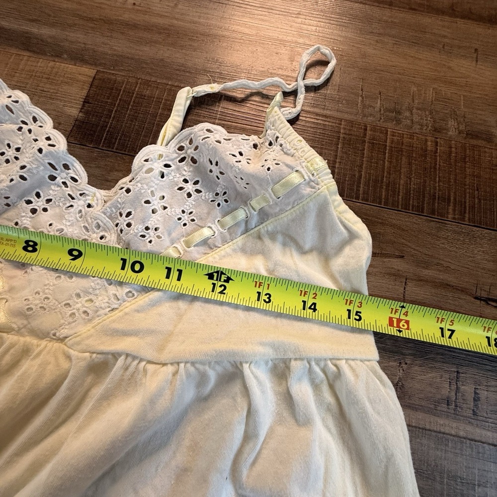 Victoria's Secret Y2K Babydoll Camisole Top Pastel Yellow Sz Small - Picture 3 of 8